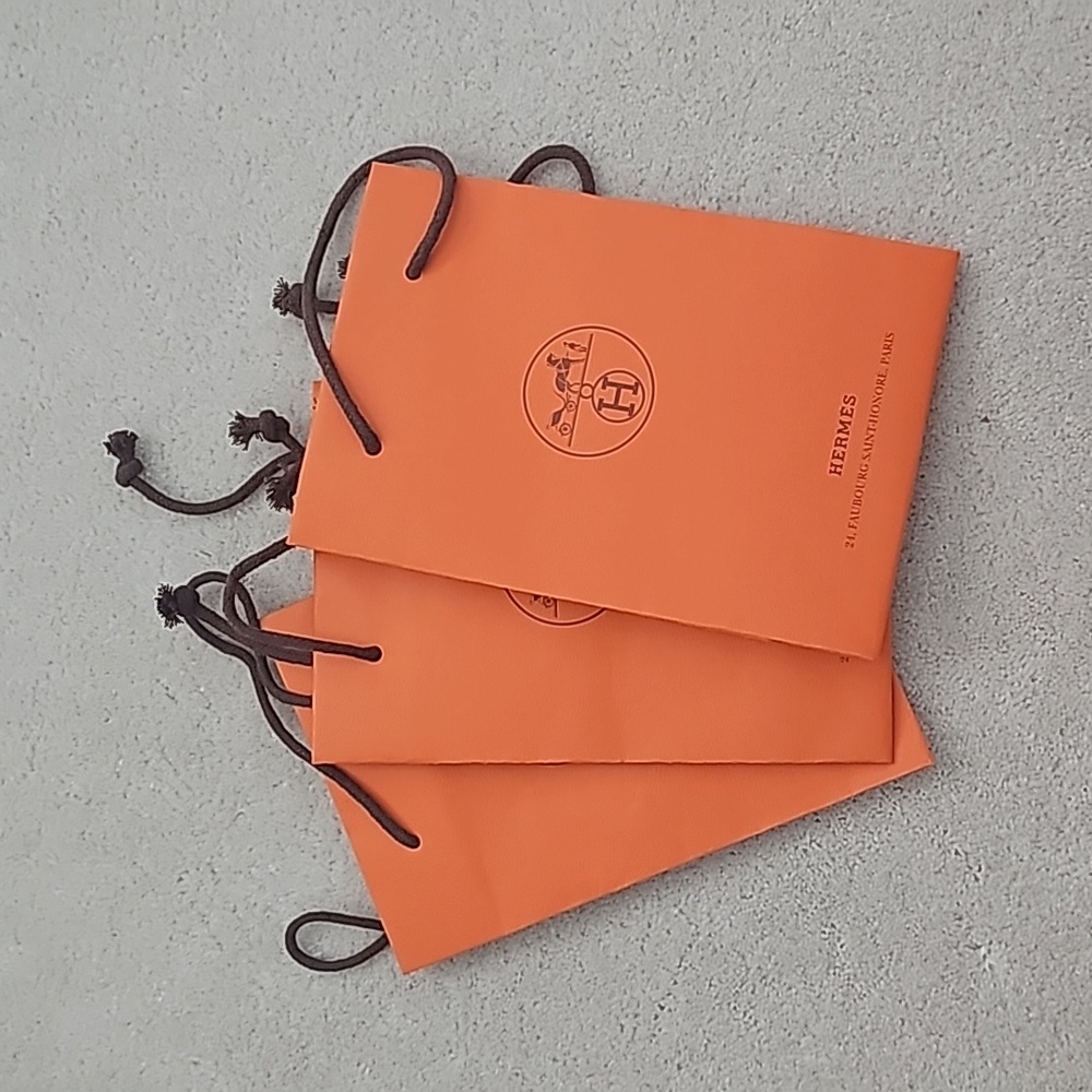 Hermes small paper shopping bag